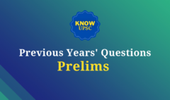 UPSC Prelims PYQs