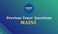 UPSC Mains PYQs
